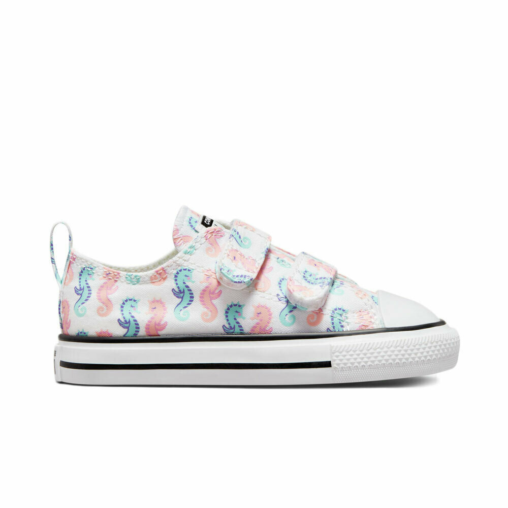 Converse CHUCK TAYLOR ALL STAR 2V SEAHORSE PRINT 772751C White | Children's  shoes  - Chios